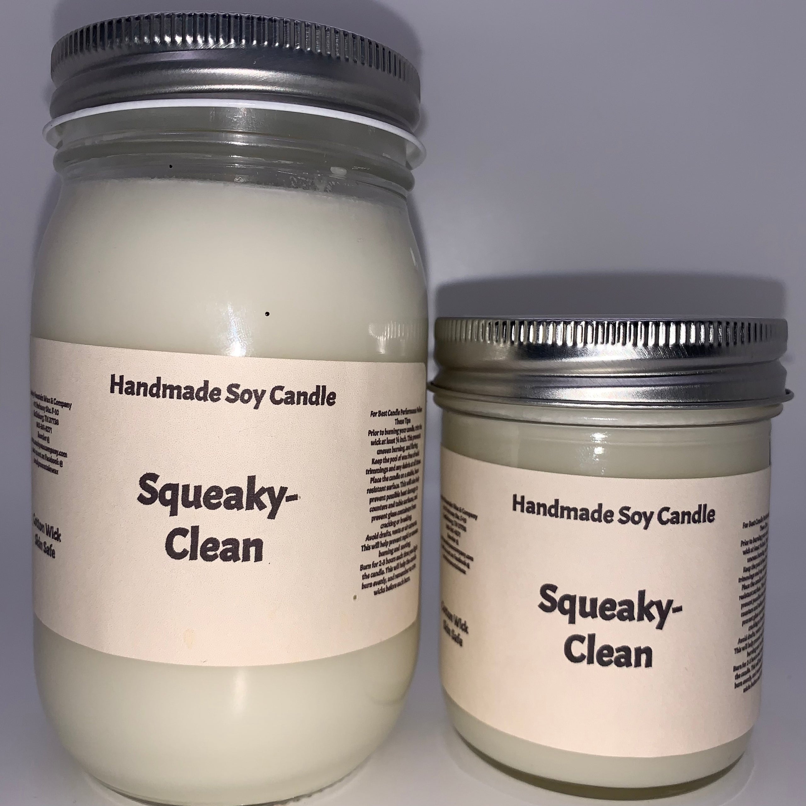 SqueakyClean Soy Candle Smoky Mountain Wax & Company